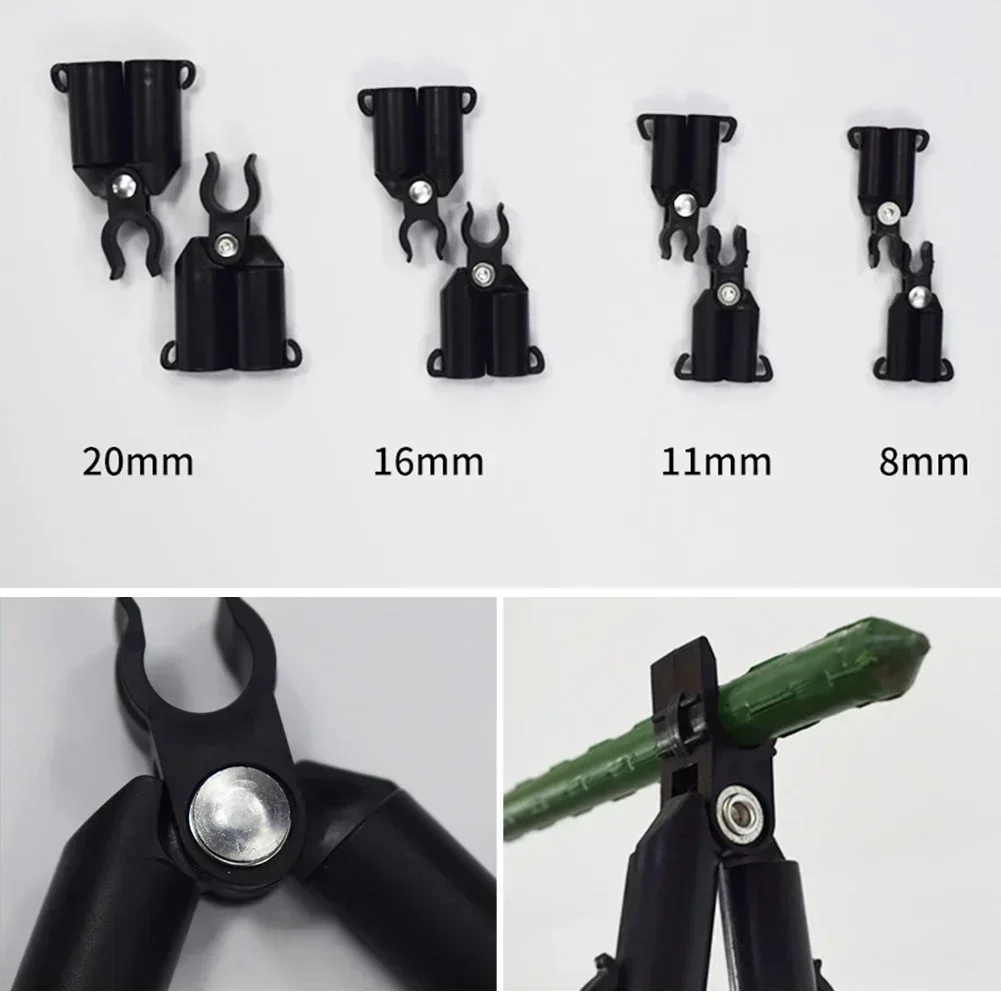 10Pcs Plant Support Climbing Vine Bracket Clip Awning Pillar Accessories Quickly Set Up Plant Steel Pipe Bracket Garden Support Plant Clips Plastic Plant Clips Plant Support Connector