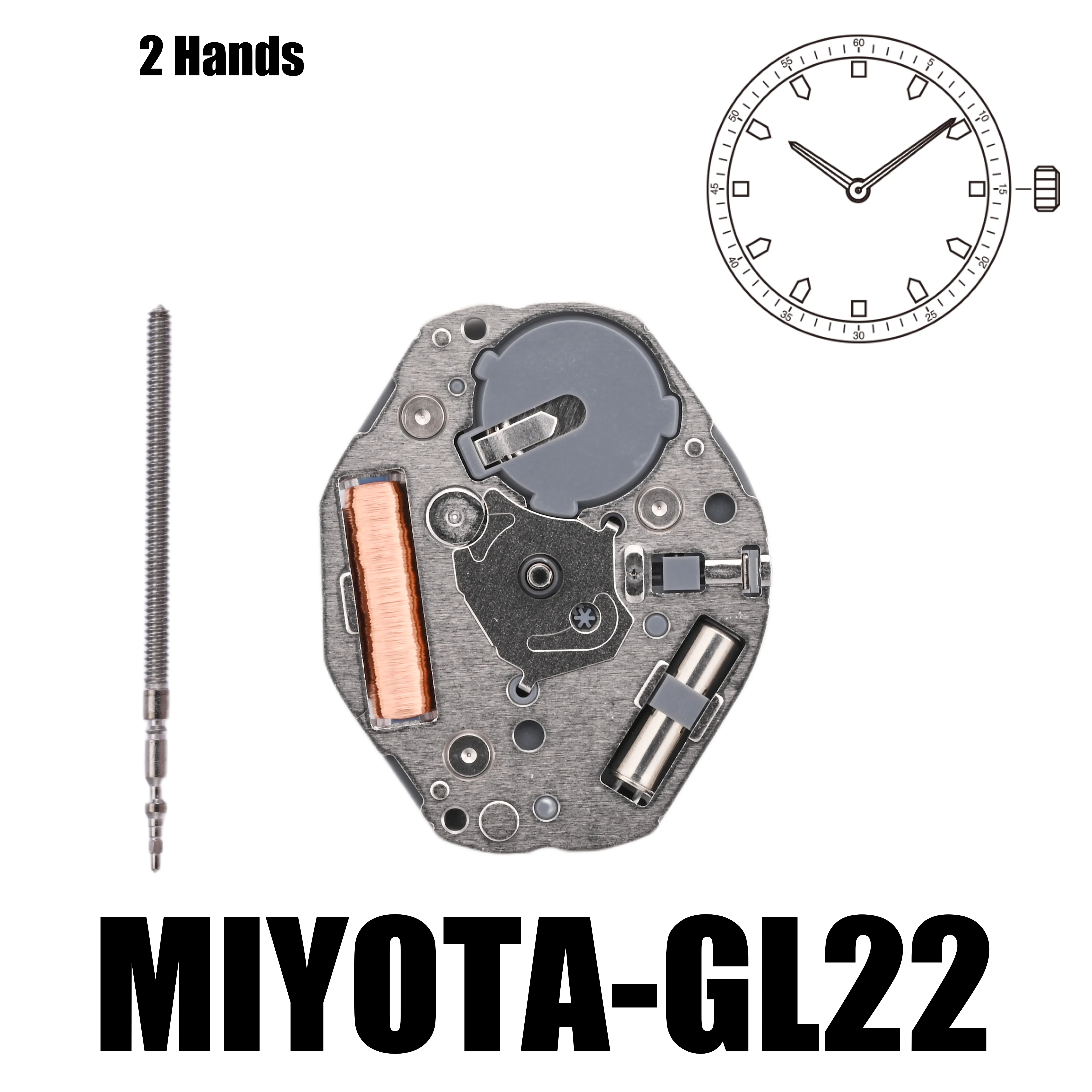 Miyota Citizen Miyota 2035 Quartz Movement GL22 Movement Genuine