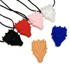 1pcs Silicone Teethers Crystal Chew Dragon Necklace Sensory Pandent Chewing Toy for Kids Boys Girls Autism 5