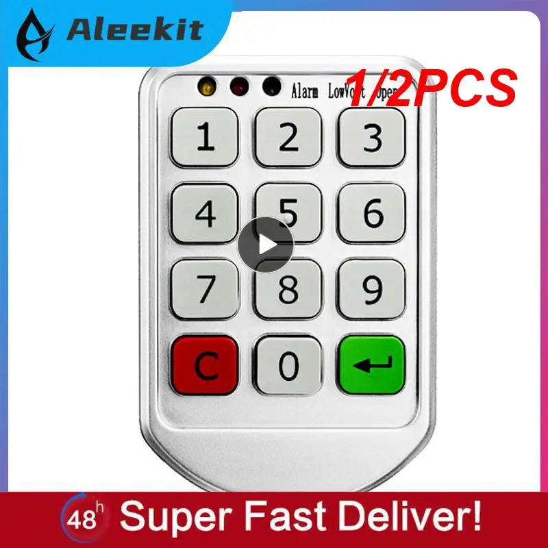 

1/2PCS Intelligent digital password Drawer lock key Electronic cabinet door lock Wardrobe lock Electronic door lock Wire free