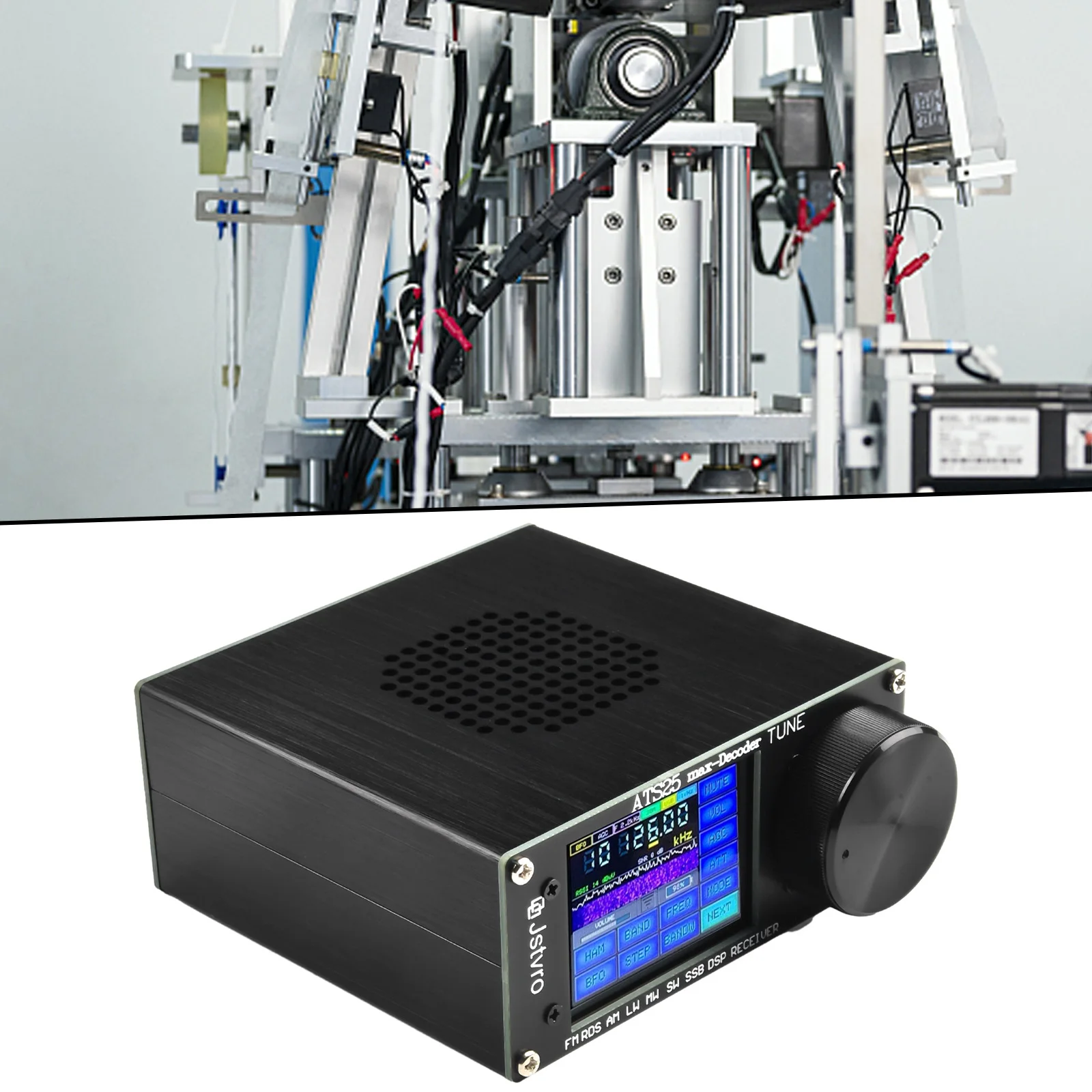 

Новый комплект радиоприемника 1xradio Receiver Kit черный 120*115*48 мм 153-500 кГц 1730-30000 кГц 64-108 МГц/Функция RDS