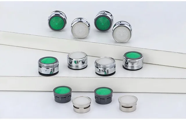 2ชิ้นก๊อกน้ำห้องครัวตัวกรองกันน้ำกระเด็นแกนตาข่ายเต้าเสียบประหยัดน้ำอุปกรณ์เสริมก๊อกน้ำห้องครัว 5