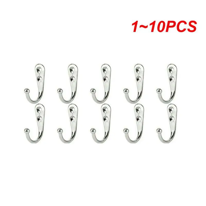 1~10PCS Retro Wall Hooks Hangers Door Wall Mounted Coat Hooks with Screws Suction Heavy Load Rack for Kitchen Bathroom