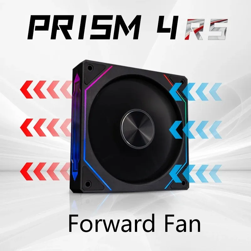 PRISM 4 RS Wentylator do obudowy komputera 12 cm ARGB 4-pinowy cichy wentylator chłodzący 12 V Duża objętość powietrza 800-1600 obr./min