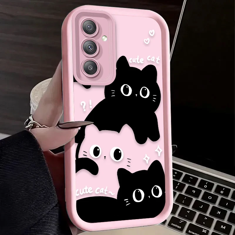 Cute Black Cat Soft Phone Case - Stylish Protective Back Cover