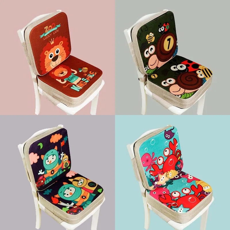 Increasing Cushion Booster Seat Cushion Children Increased Chair Pad Anti-Skid Waterproof Adjustable Baby Dining Chair Children Booster Seats Kids Booster Seats Baby High Chair Accessories Baby Dining Chair