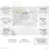 60-Inch Contemporary Acrylic Bathtub with Right Hand Drain and Overflow Holes Acrylic Construction Effortless Installation 2