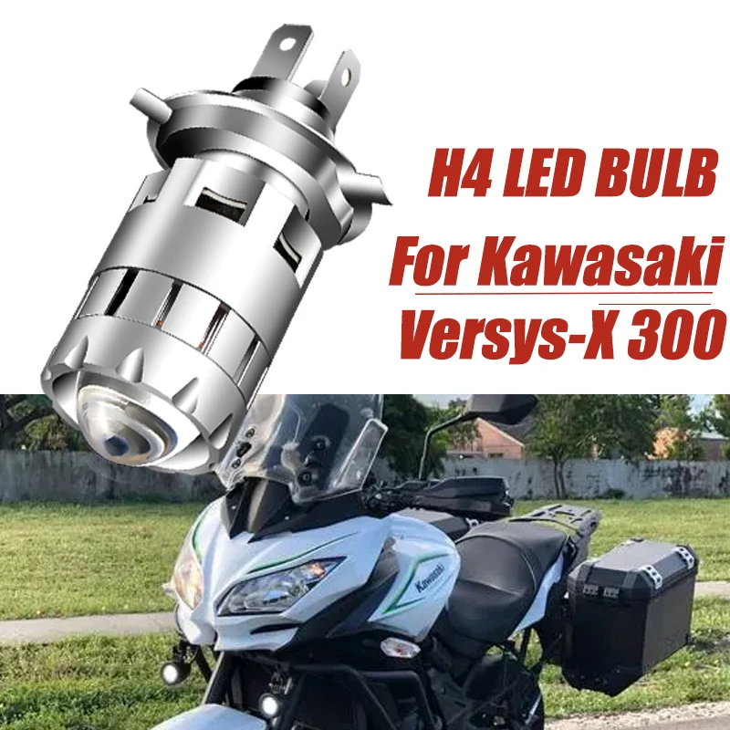 

2x H4 9003 HB2 6000K White LED Bulbs Headlight For Kawasaki Versys-X 300 KLE300 2017-2018 Vulcan 1700 VN1700E Classic 2009-2012