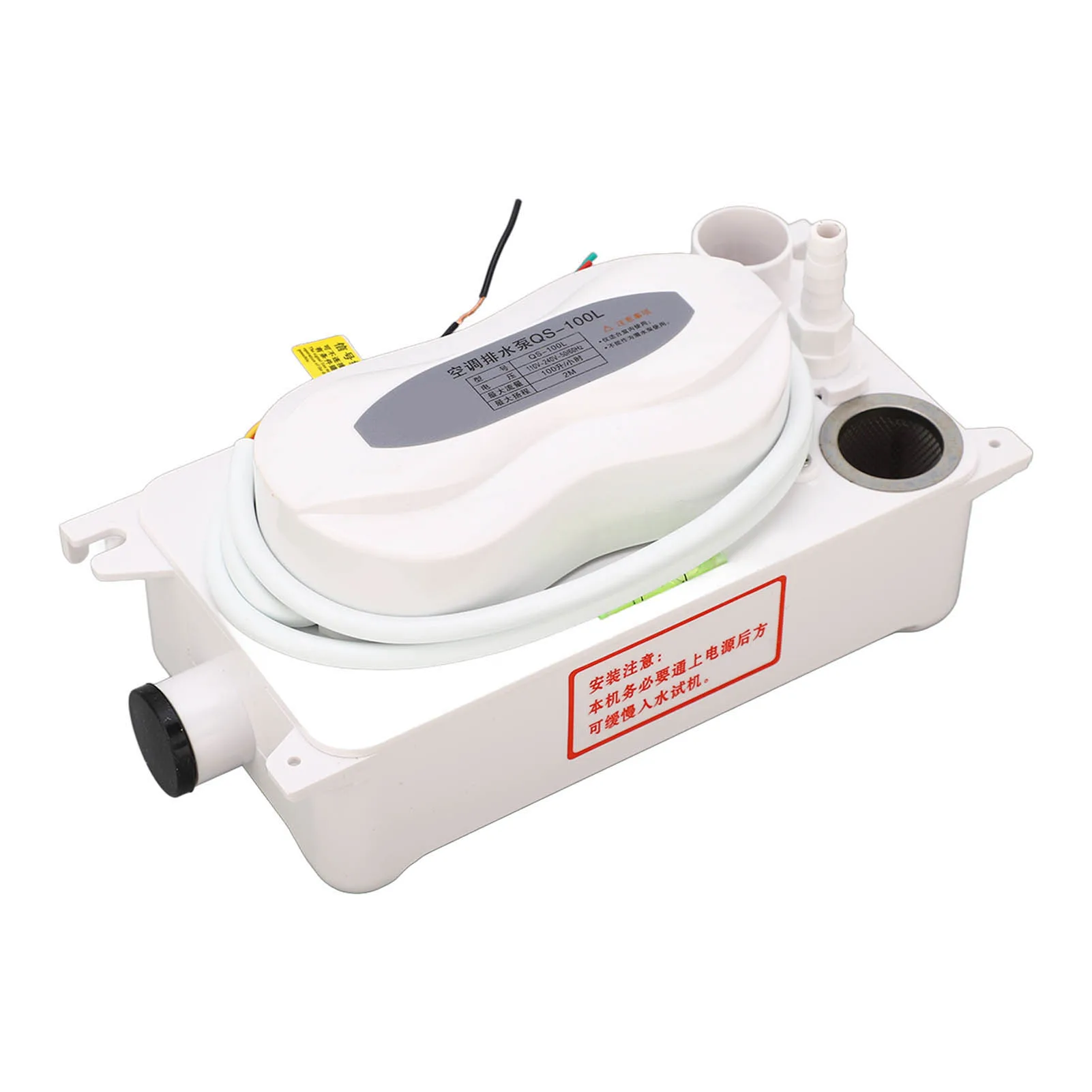 HVAC Water Drain Pump Air Conditioning Drain Pump HVAC Condensate Removal with 600ml Storage AC110-240V 100L/H