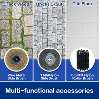 Tile Floors Electric Grout Cleaner Machine Tile cleaner Work for Whole House Paver Patio Flagstone Carpet 2