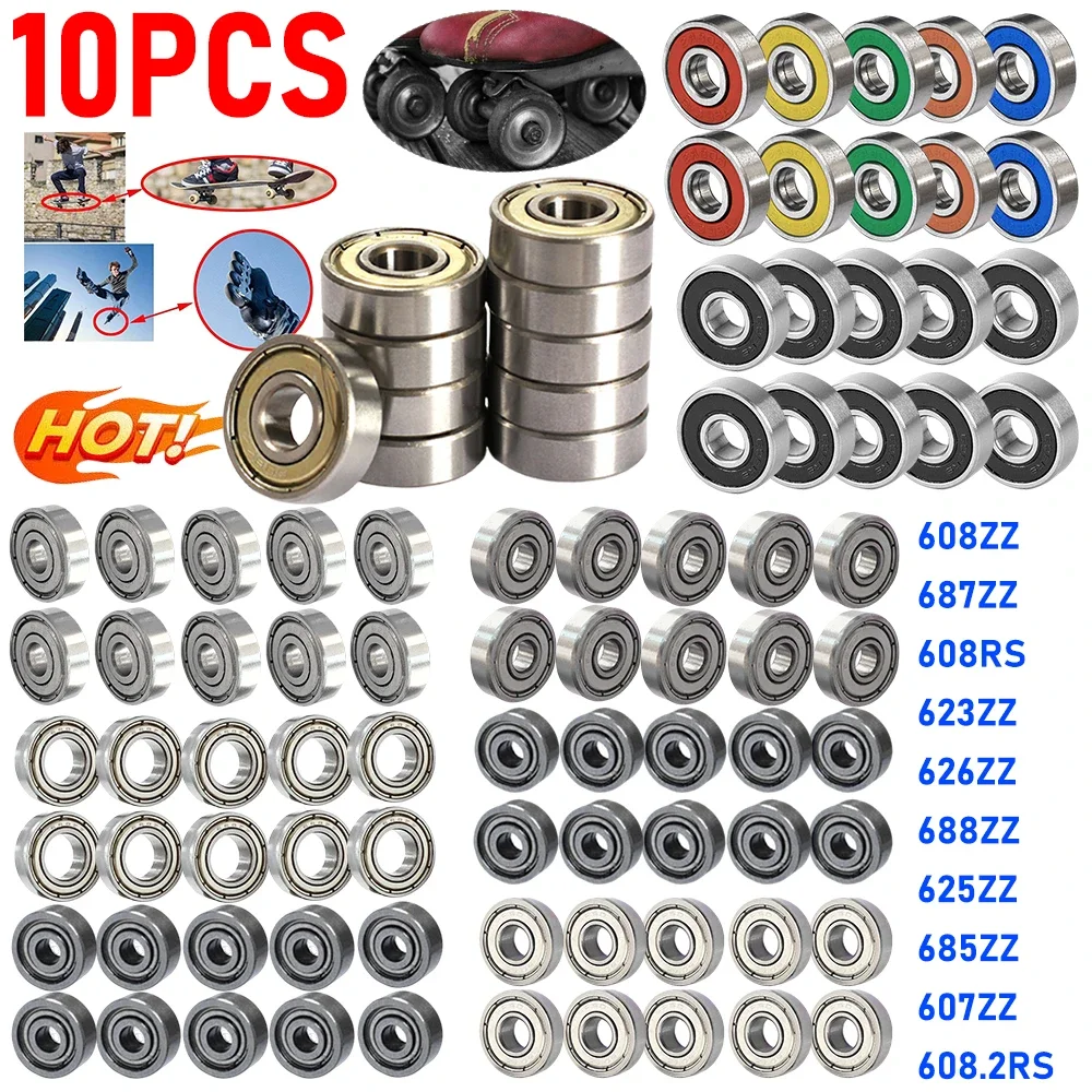 4 Stück Kugellager 608ZZ ABEC 7,Metall Double Shielded Miniatur