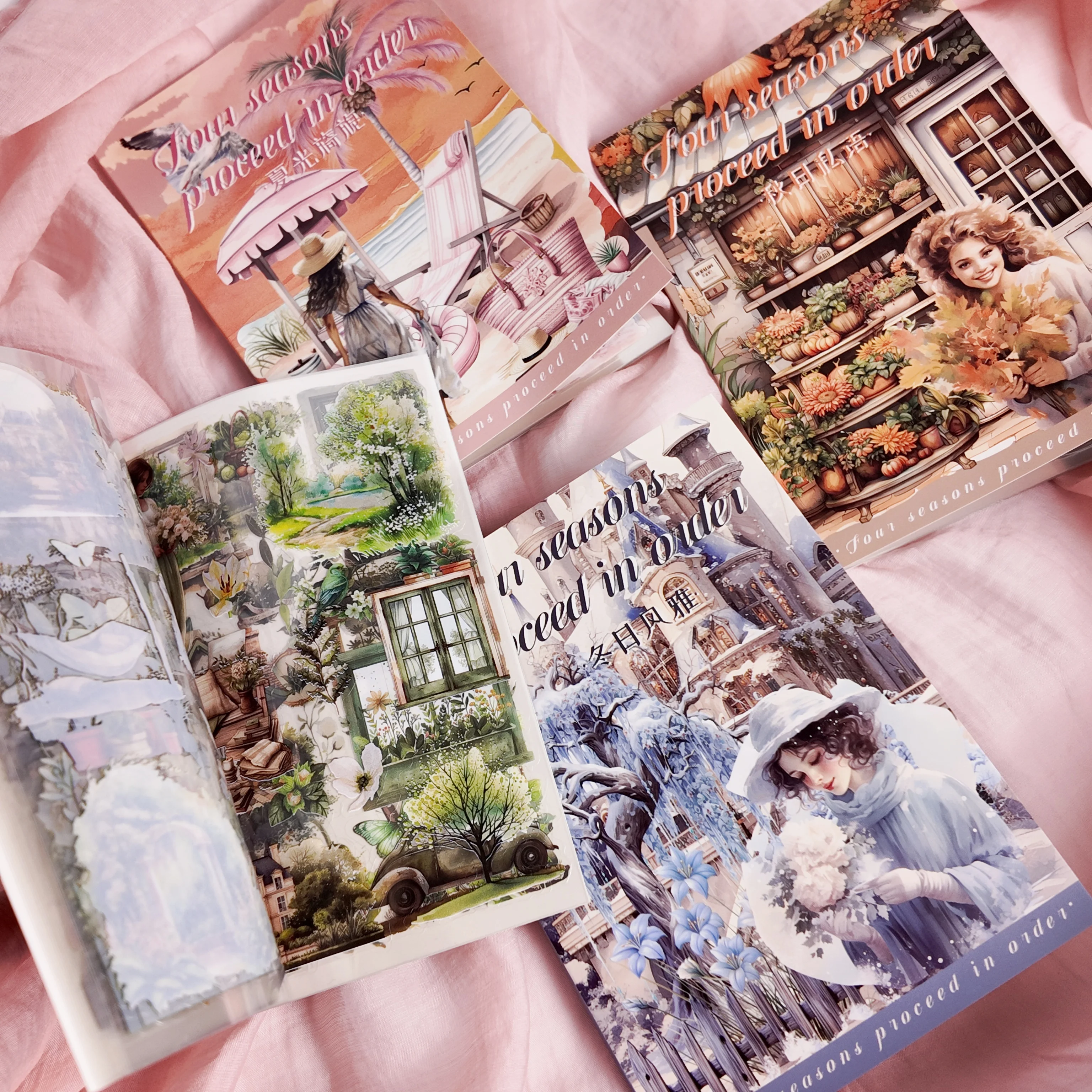 ZXMNBH 20 Pack Red Rose Fairy PET Stickers - Clear Waterproof For Journal, Scrapbook, Laptop