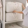 Large Thickened Duvet Quilt Bag Oxford Foldable Storage Bags Blanket Clothes Organizer Closet Travel Moving Bags Zipper Open 1
