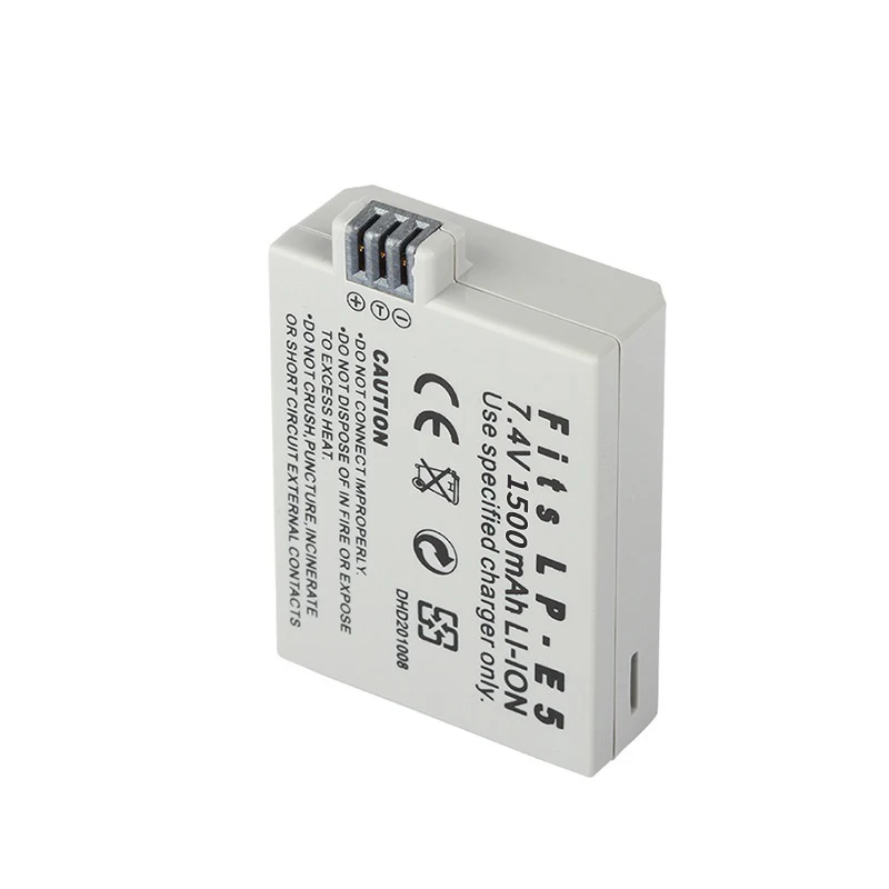 1500mAh 7.4V LP-E5 LP E5 Camera Battery + LED LPE5 Battery Charger for Canon 500D 450D 1000D Rebel Xsi Kiss X3/F rechargeable battery camera battery charger camera battery rechargeable battery charger