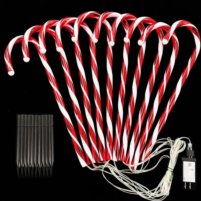 

Outdoor Christmas Candy Cane Light Waterproof Christmas Day Light LED Home Garden Passage Courtyard Lawn Decorations