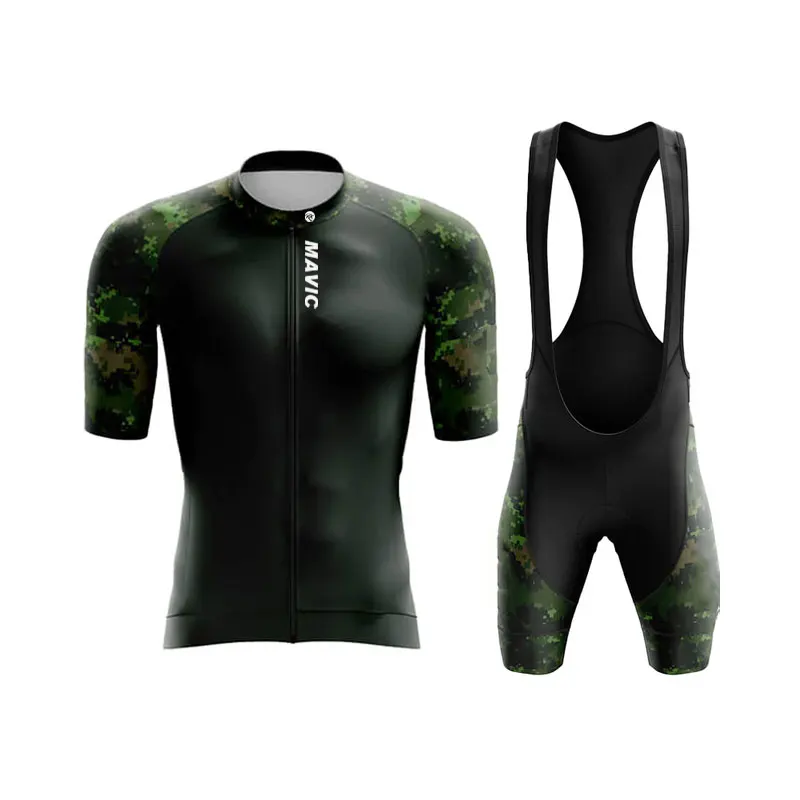 RX MAVIC-Bicycle Riding Set for Men, Short Sleeve, Road Bicycle, Breathable Cycling Set, Team Cycling Training Clothes, Summer 2