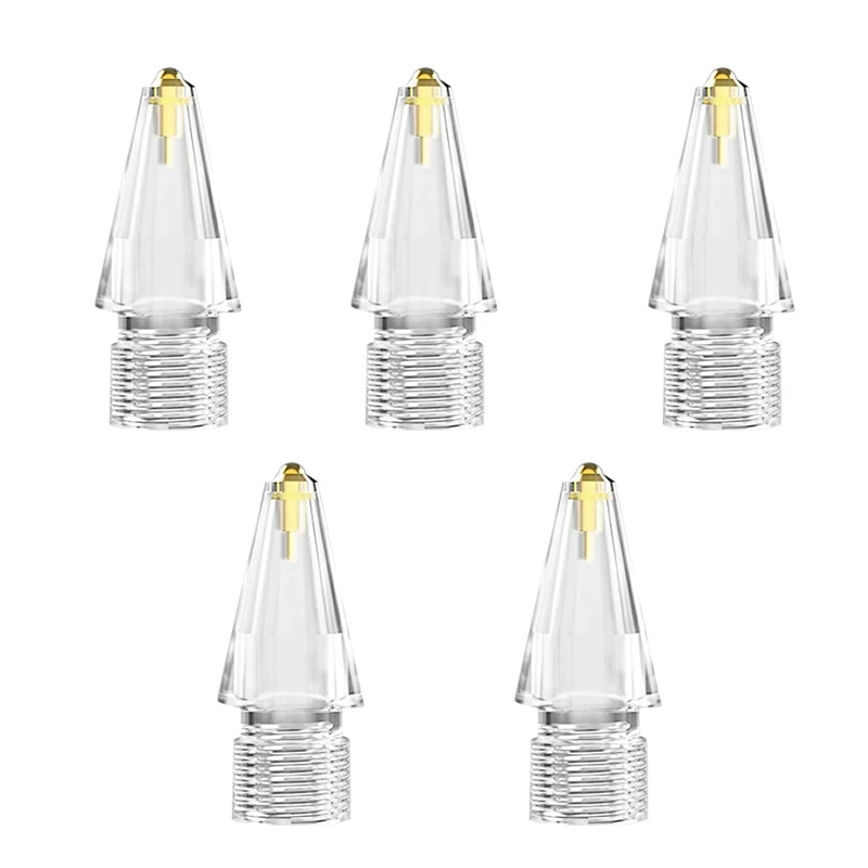 

For Apple Pencil 1/2 Pencil Tips Replacement Ipencil Nibs High Sensitivity Stylus 5 Pcs/Set Pen Tips Spare Nib