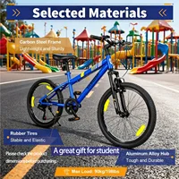 VTT enfant 20 pouces, capacité de charge jusqu'à 120 kg, Shimano 6 vitesses 1