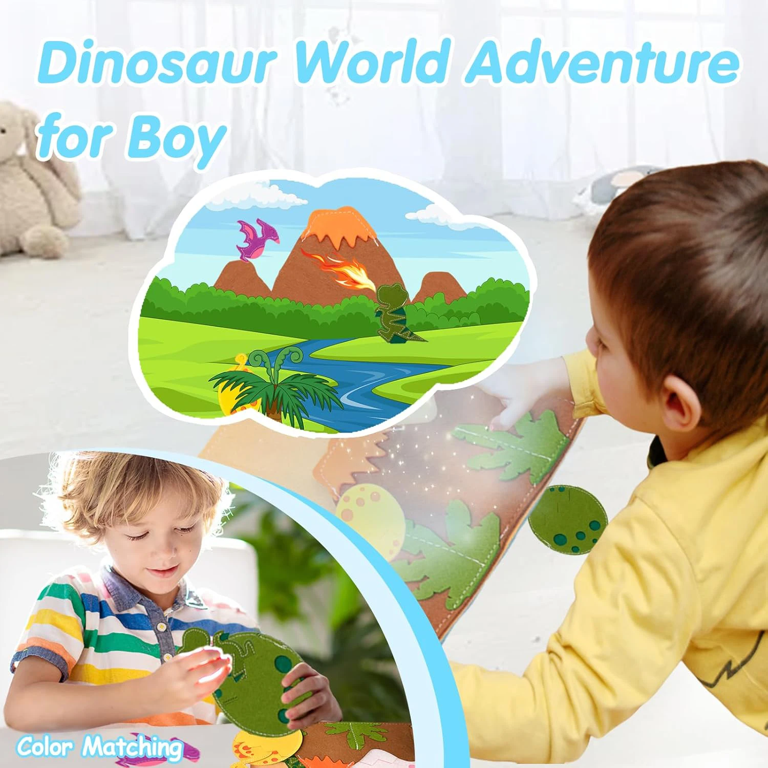 Montessori Felt Busy Quiet Book Educational Daily Learning Toy_voghion.com