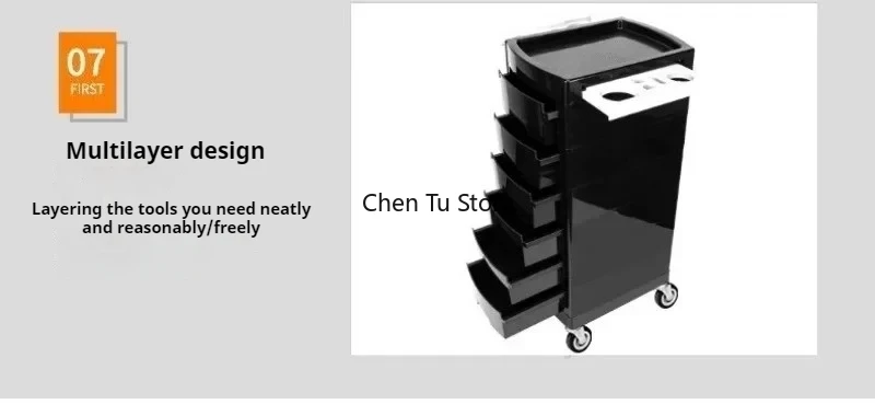Description Picture 5 of itemDressing Serving Cart Spa Mini Trolley Rotating Lash Clinical Nails Salon Welding Wine Carrello Parrucchiere Auxiliary Furniture