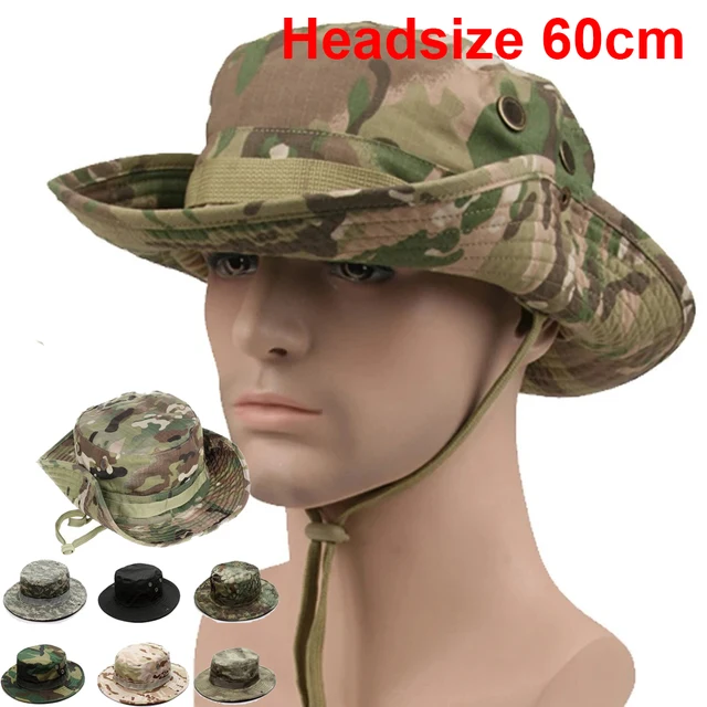Multicam Boonie Hat Military Camouflage Tactical Cap Bucket Hats Army Hunting Outdoor Panama Hat Hiking Fishing Mountain Cap Men 1