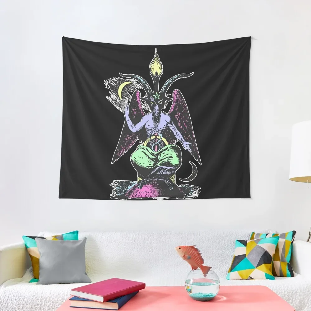 

Пастель Baphomet (черный) гобелен Kawaii декор для комнат Украшение стен предметы гобелен