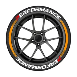 2-Pack Performance Car Tire Letter Stickers - Waterproof 3D PVC Tire Decorations, Glue-Free (2PER2OS)