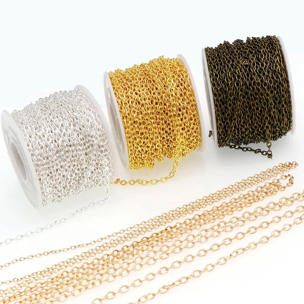 Diy Chain Jewelry Making Accessories Necklace Chains Bulk Jewelry Making 5m/lot Aliexpress