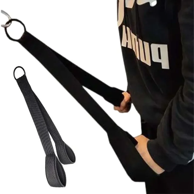 Heavy Fitness Duty Arm Biceps Triceps Rope Strap Weight Lifting Bodybuilding Strength Training Pulldown Cable 2