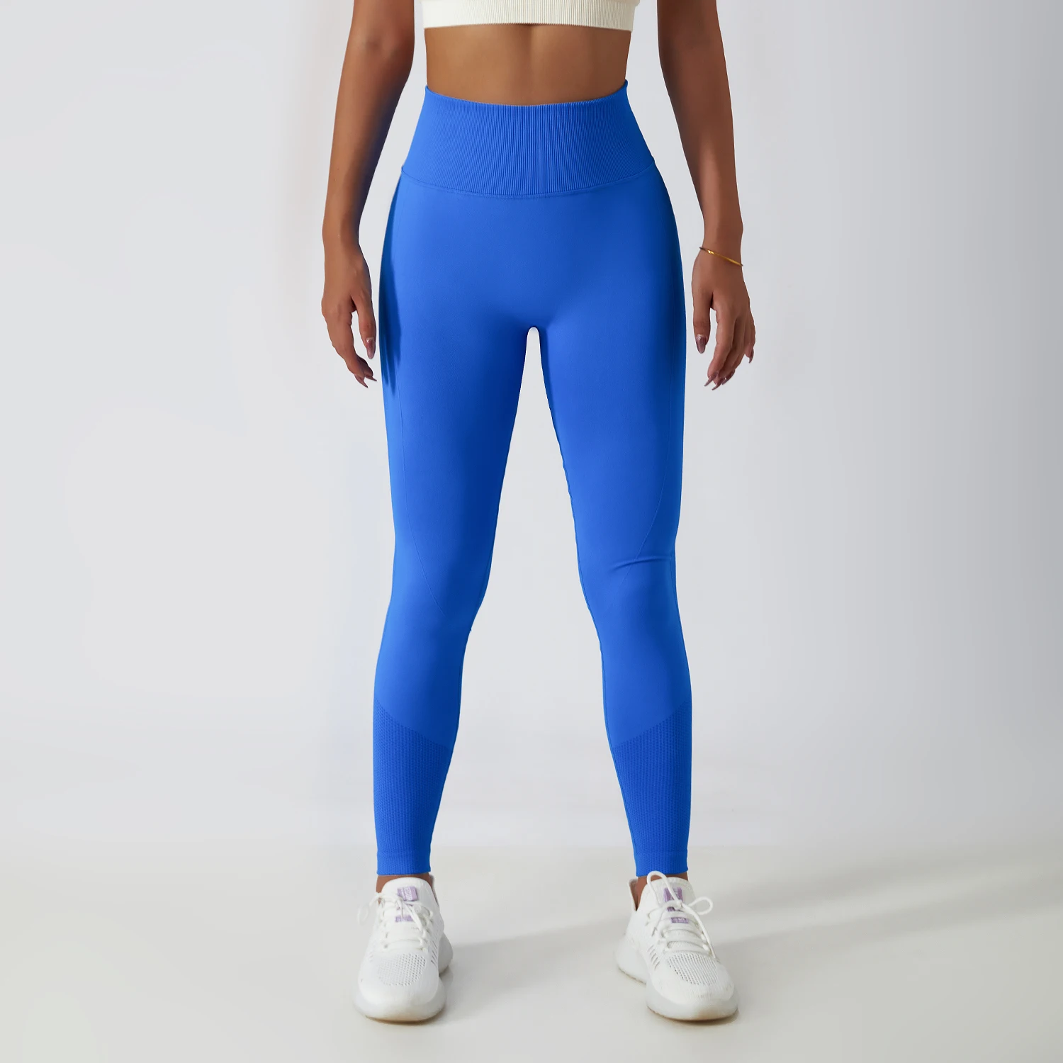 

Gym sportswear womens clothing sports tights elastic waist seamless yoga Leggings for fitness