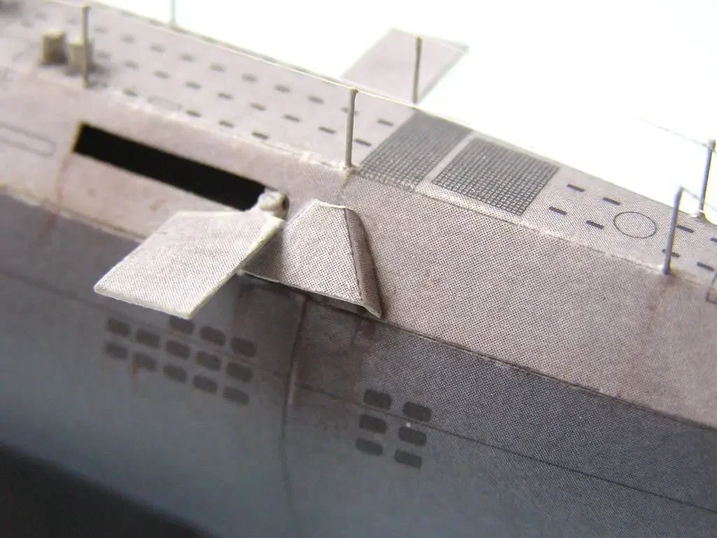 1/200 GER U-2536 U-boot Type XXI submarine paper model handmade papercraft