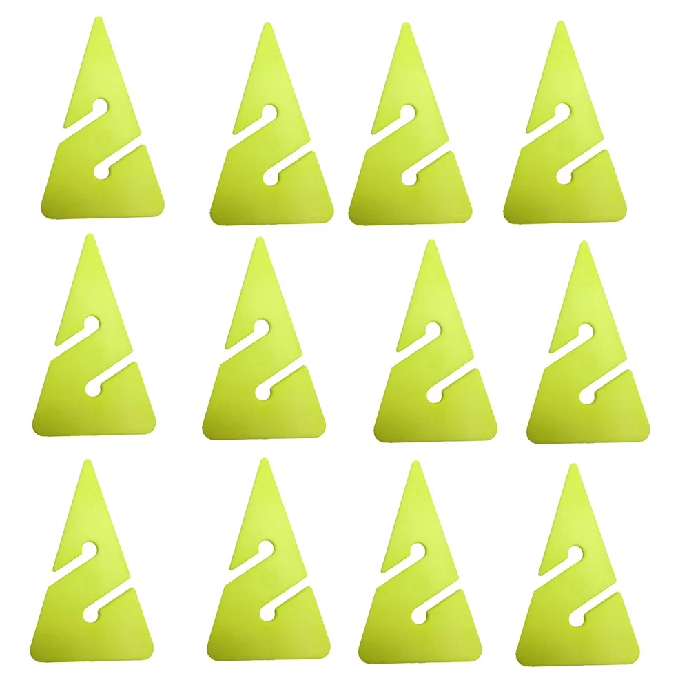 6PC 스쿠버 다이빙 동굴 난파선 다이빙 라인 화살표 마커 기술 동굴 다이빙 다이버를위한 ABS 삼각형 모양 가이드 로프 표시기