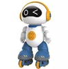 Remote-Controlled Robot Charging Toy Early Education Puzzle Girl Can Dance High-Tech Boy Lights Children Gift 2