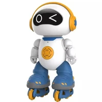 Remote-Controlled Robot Charging Toy Early Education Puzzle Girl Can Dance High-Tech Boy Lights Children Gift 2