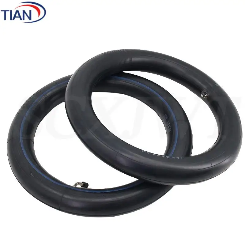 Enhanced Electric Bicycle Inner Tube - 14-Inch with Curved Valve