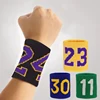 1 Pair Fitness Basketball Wristband Sport Sweatband Nr23 24 Wrist Guards Support Sweat absorption Gym Volleyball Protection 2