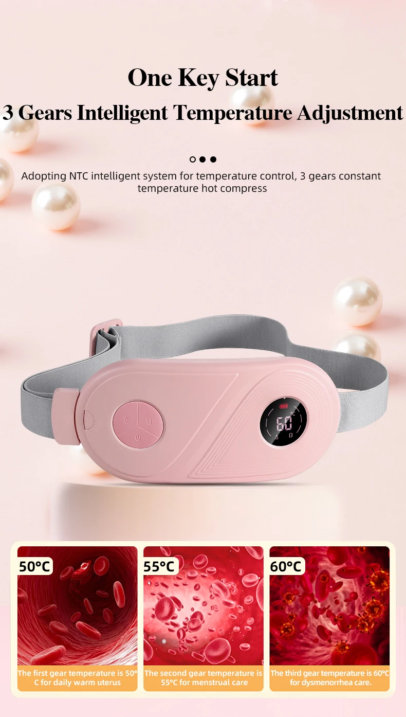 Period Pain Relief Belt - Heating Pad for Menstrual Cramps & Back Pain