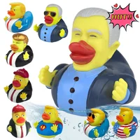 Novelty Trump Rubber Duck Baby Bath Toys Trump Merchandise Funny Duck Toy for Kids Gift Birthdays Baby Showers Bath Float Duck 1