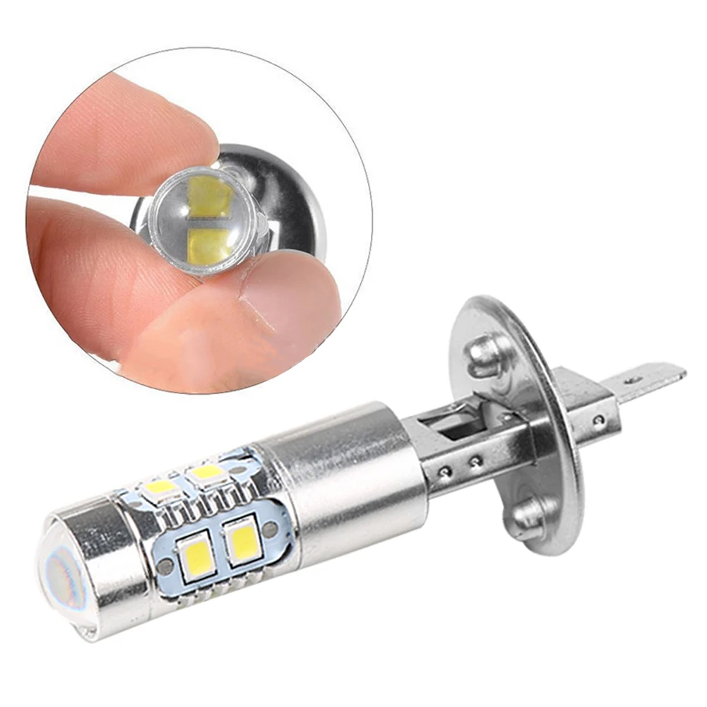 2Pcs 100W H1 LED H3 LED Headlight Bulbs 6000K Super Bright Car High Low Beam Motorcycle Headlights Auto Light Car Accessories led car lights led lights led bulbs led headlights led car headlights car headlamps