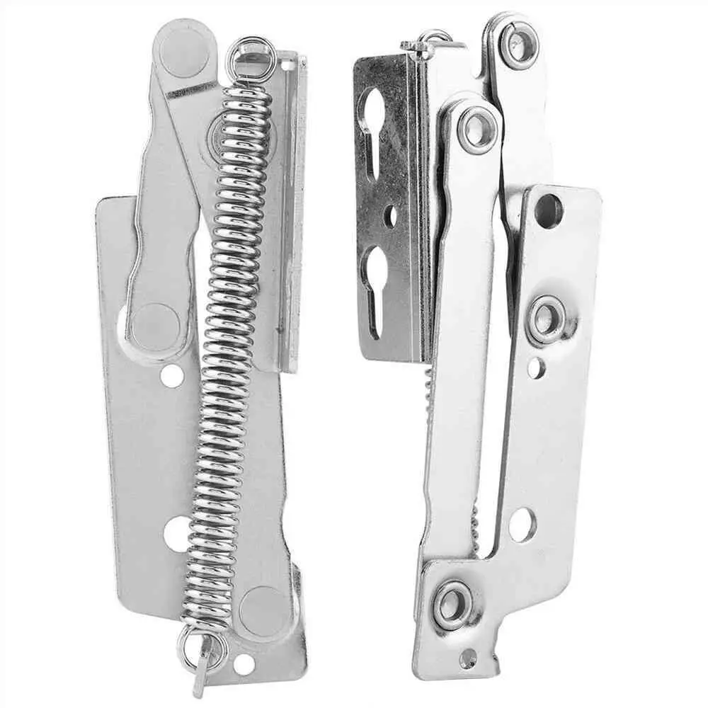 Description Picture 6 of item2Pcs 80 Degree Scissor Hinge Cabinet Upper Flip Door Scissor Hinge Sofa Folding Spring Hinge Lift Up Stay Flap Top Support Tool