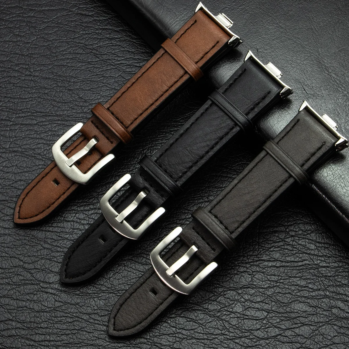 Premium Leather Strap with Metal Interface