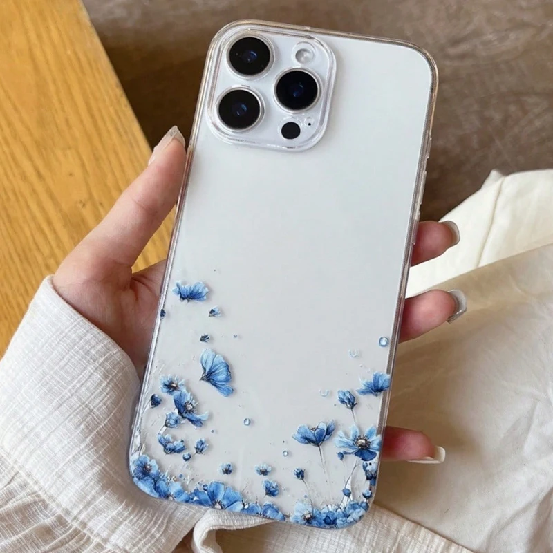 الصيف زهرة مطبوعة شفافة جراب هاتف ل الشرف X9C 5G X...