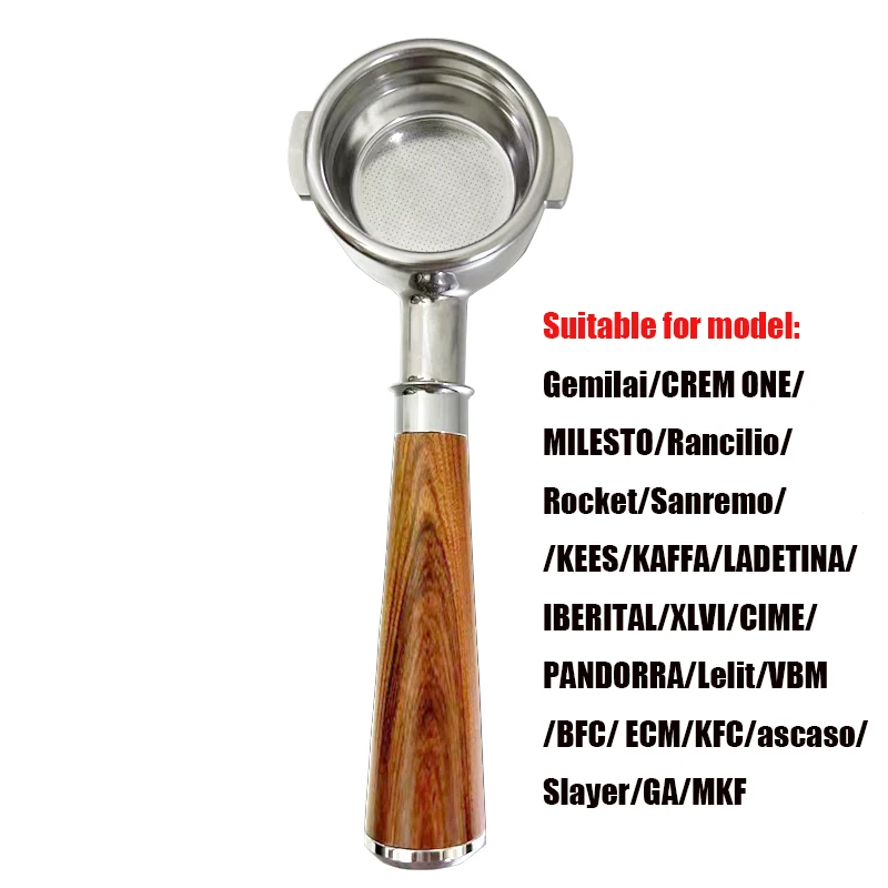 Portafiltro Per Caffè Senza Fondo Da 58Mm Per Macchina Da Caffè Gemilai/Aibao/Rancilio/Rocket/Aleson/Lelit/E61