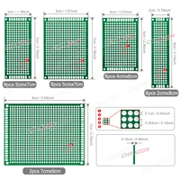 34 Pcs Double Sided PCB Board Tinned ( 2X8 3X7 4X6 5X7 7x9 cm ) Prototype Kit FR4 Printed Universal Circuit Perfboard for DIY - Image 4