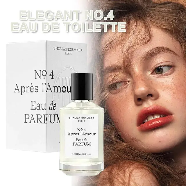 Élégant No.4 Eau De Toilette, parfum d'épice boisé aromatique unisexe, cadeaux de parfum ambre longue durée 1