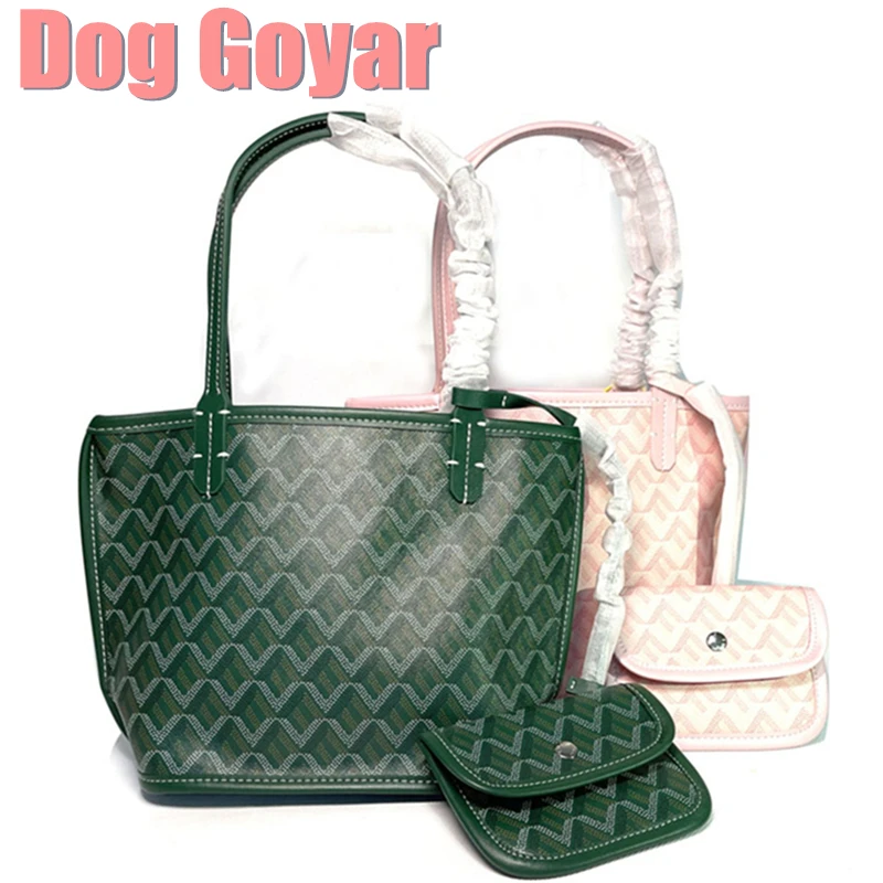 

Dog Goyar A++++ little bag one shoulder handbaglarge capacity shoulder Shopping bag Mummy tote Bag double sides leather mini