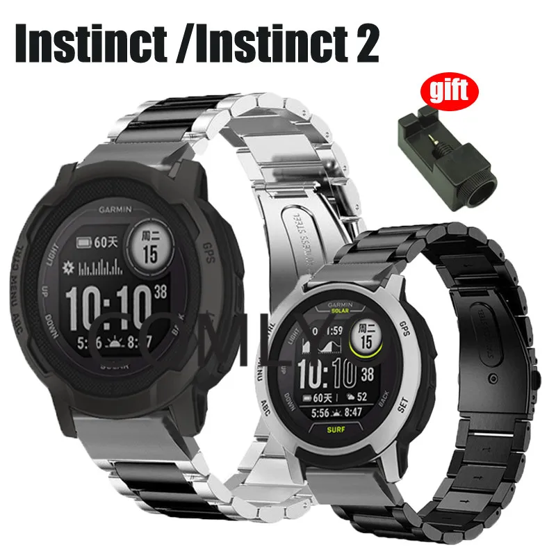 GARMIN instinct 美品 替えバンド×2本（Garmin instinct 交換バンド 