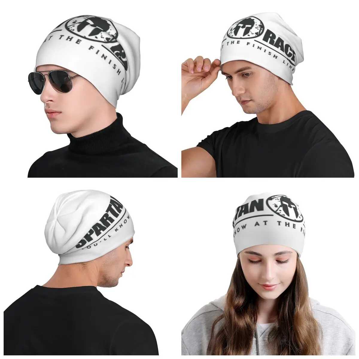 Spartan Race Sparta Spirit Bonnet Hat Knitting Hat Men Women Hip Hop Unisex Warm Winter Beanies Cap images - 6