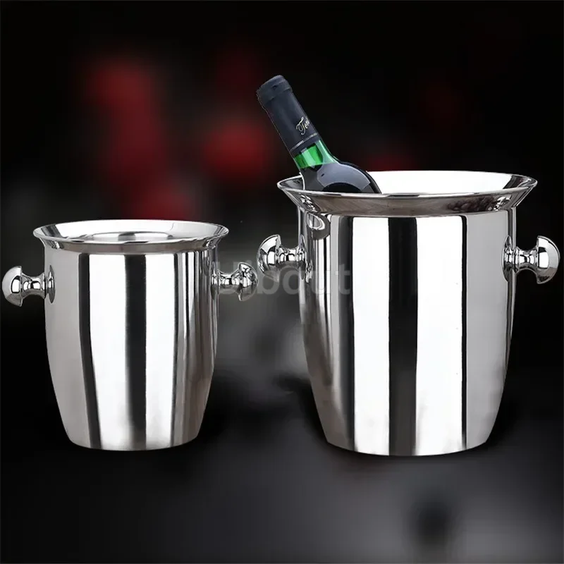 Gold stainless steel Ice Bucket Wine Cooler Whisky Chiller Barware bar tool Champagne Buckets wine bottle cooler beer bucket