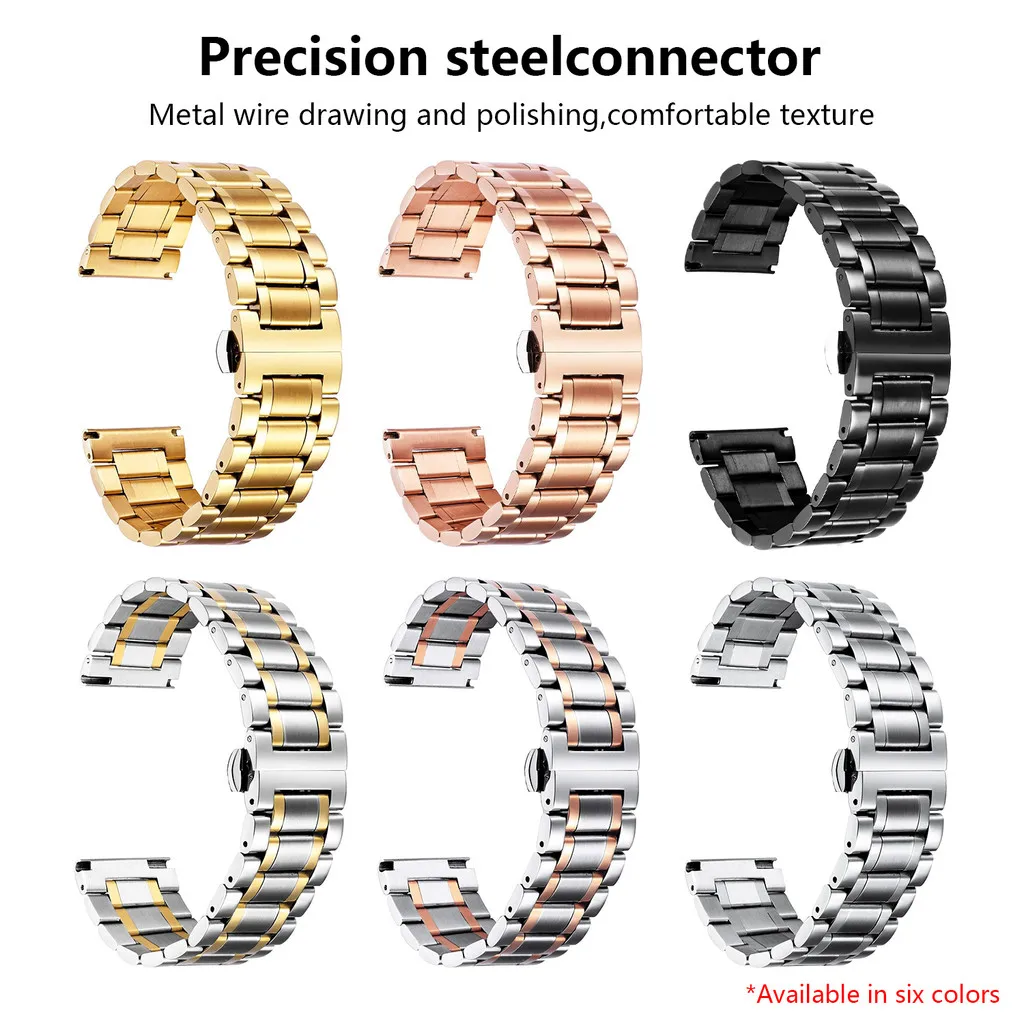 Sleek Stainless Steel Quick Release Universal Watch Strap
